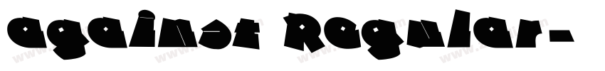 against Regular字体转换